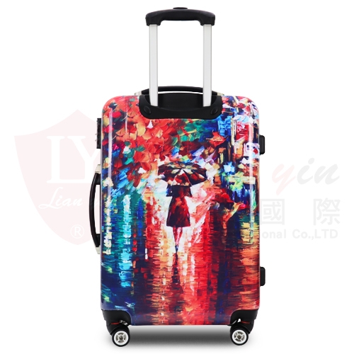 雨中即景 印花行李箱 