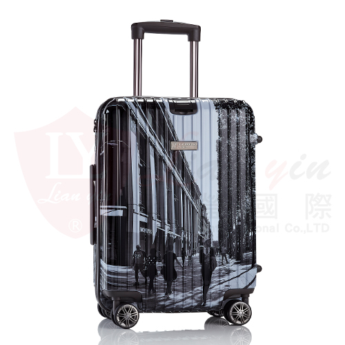 法國街景印花行李箱 OEM ODM 禮贈品客製