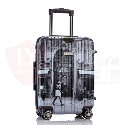 法國街景印花行李箱 OEM ODM 禮贈品客製