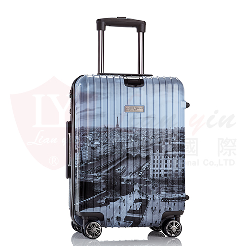 法國街景印花行李箱 OEM ODM 禮贈品客製
