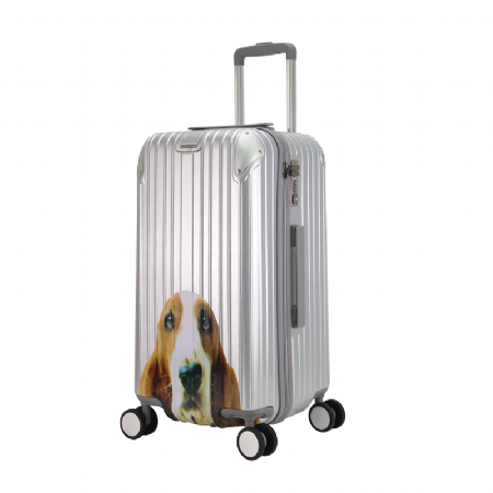 Hush Puppies銀色 印花行李箱 OEM ODM客製禮贈品