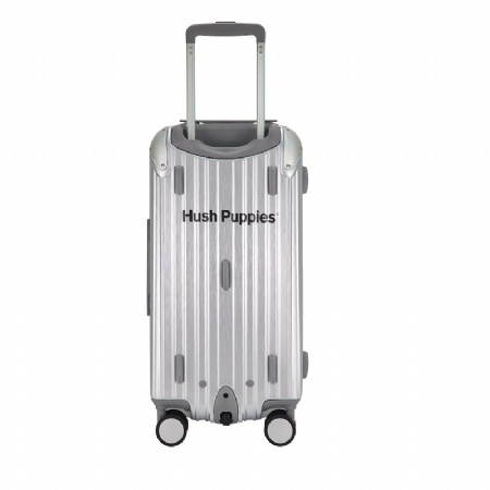Hush Puppies銀色 印花行李箱 