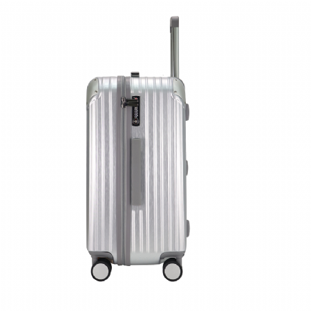 Hush Puppies銀色 印花行李箱 