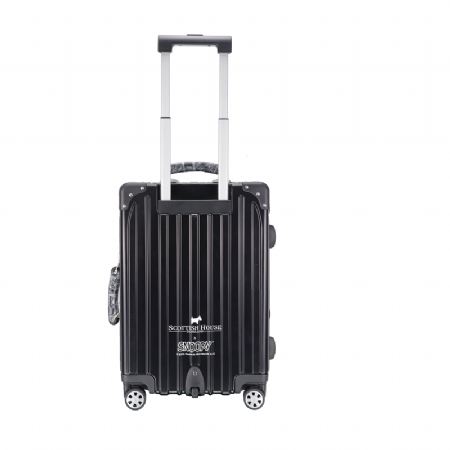 史奴比 黑色印花行李箱 
