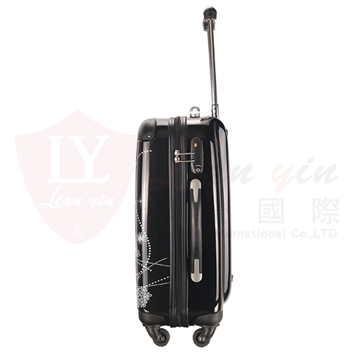 少女印花行李箱 