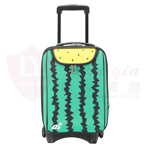 AI服飾 西瓜17吋布面行李箱 OEM ODM 禮贈品客製