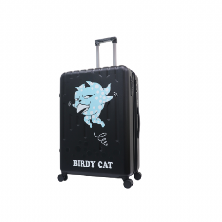 鳥鳥貓 黑色直噴浮雕行李箱 OEM ODM客製禮贈品