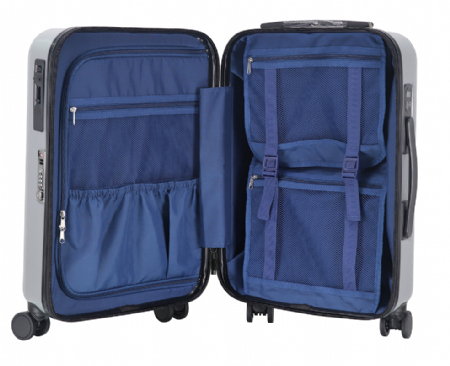 銀色水錶箱 浮雕行李箱 