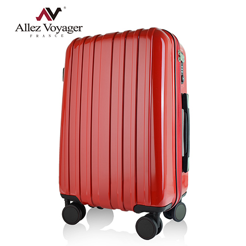 【Allez Voyager】28吋法拉利紅移動城堡PC輕量鏡面行李箱