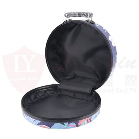 歐原形象-印花造型圓形禮盒手提箱
