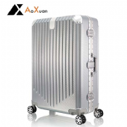 AoXuan 29吋行李箱PC碳纖紋鋁框旅行箱 時光旅行
